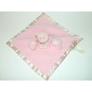 Russ Comfy Cuddlers Pink Teddy Bear Security Blanket Baby Lovey 2878